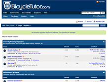 Tablet Screenshot of forums.bicycletutor.com